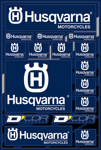 DCOR - DCOR Decal Sheet - Husqvarna - 40-70-100