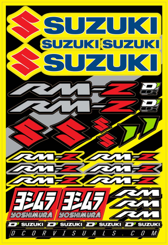 DCOR - DCOR Decal Sheet - Suzuki RMZ - 40-40-100