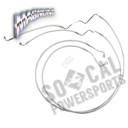 Magnum - Magnum Sterling Chromite II Designer Series Front Lower Brake Line Kit - AS37016