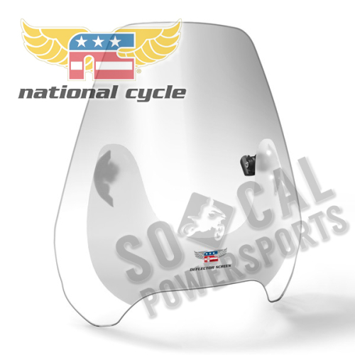 National Cycle - National Cycle Deflector Screen for 7/8-1in. Handlebars - 15.5in. - Clear - N25030