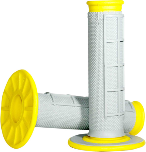 Renthal - Renthal Dual Compound Grips - Gray/Yellow - G192
