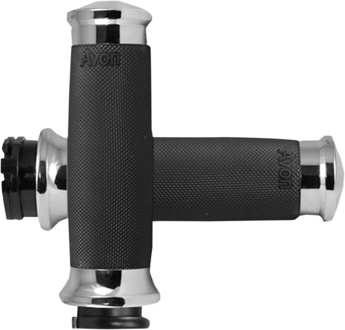 Avon Grips - Avon Grips Contour Custom Grips - Chrome - CC-85-CH