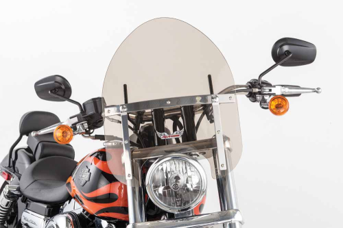 Slipstreamer - Slipstreamer HD-0 Windshield - 1 1/4in. - Smoke - HD-0-T-1.25"