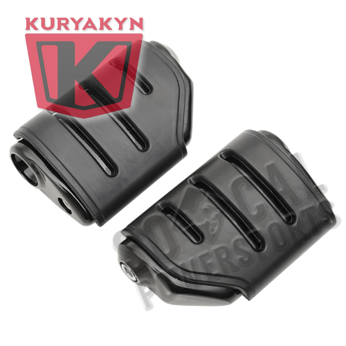 Kuryakyn - Kuryakyn Dually Trident ISO-Pegs without Male-Mount Ends - Gloss Black - 7567