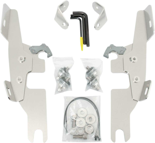 Memphis Shades - Memphis Shades Trigger-Lock Mount Kit for Batwing Fairing - Polished - MEK1983