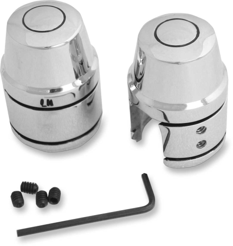 Drag Specialties - Drag Specialties Upper Shock Bolt/Stud Covers - Chrome - 74989B2