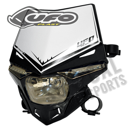 UFO Plastics - UFO Plastics Stealth Headlight - Black - PF01715001