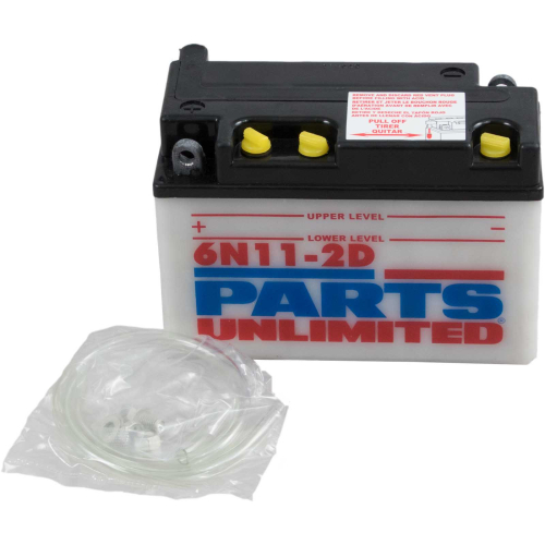 Parts Unlimited - Parts Unlimited 6V Conventional Battery - 6N11-2D