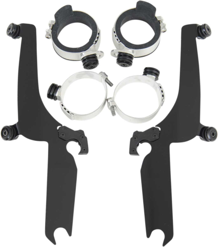 Memphis Shades - Memphis Shades Trigger-Lock Mount Kit for Sportshield Windshields - Black - MEB8932