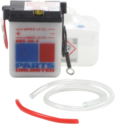 Parts Unlimited - Parts Unlimited 6V Conventional Battery Kit - 6N2-2A-3-FP