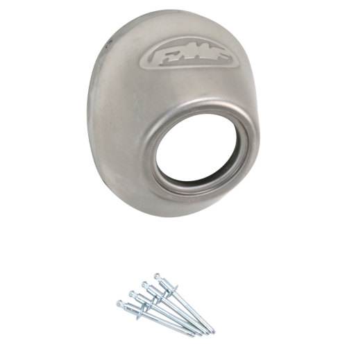 FMF Racing - FMF Racing Rear Cone Cap for PowerCore4/Ti PowerCore4/Q4 - Stainless Steel - Straight Cut - 040634