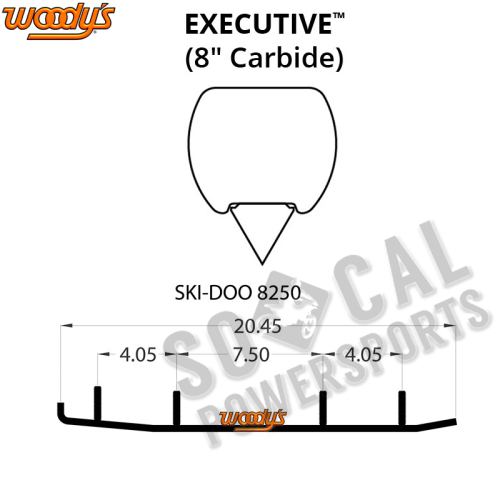 Woodys - Woodys Executive Series Flat-Top Carbide Runners - WSD-8250