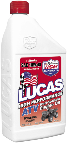Lucas Oil - Lucas Oil High Performance Synthetic 4T Motorcycle Oil with Moly - 10W40 - 1qt. - 10777