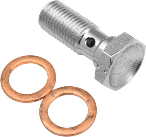 Goodridge - Goodridge Universal Single Banjo Bolt - 3/8in.-24 - Chrome - P775-03LCH