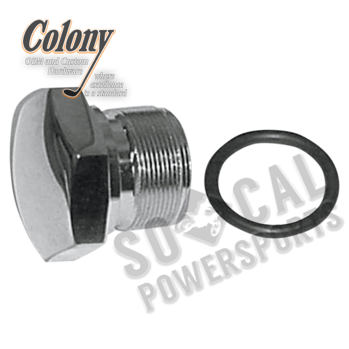 Colony - Colony Chrome Fork Tube Caps - Custom Design - 7621-1