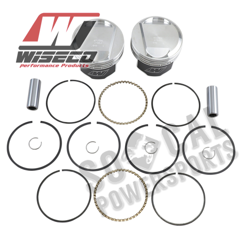 Wiseco - Wiseco K Piston Kit (80ci. Domed) - .040in. Oversize to 3.538in., 10:1 Compression - K1669