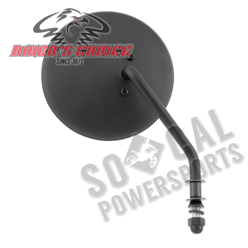 Bikers Choice - Bikers Choice 4in. Round Mirror - Right - Black - 482776