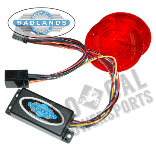 Badlands M/C Products - Badlands M/C Products Plug-In Illuminator with Red Lens - ILL-03-RL-A
