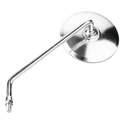 BikeMaster - BikeMaster Round Stainless Mirror - 10in. Stem - Right - 600070