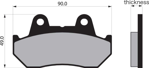 Vesrah - Vesrah Organic Brake Pads - VD-123
