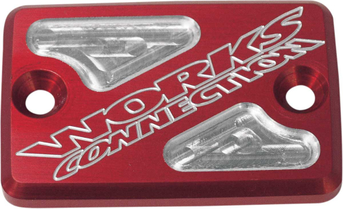 Works Connection - Works Connection Front Master Cylinder Cover - Red - 21-205