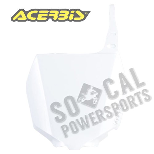 Acerbis - Acerbis Front Number Plate - White - 2042340002