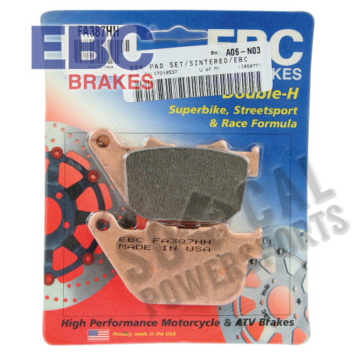 EBC - EBC Double-H Sintered Brake Pads - FA387HH