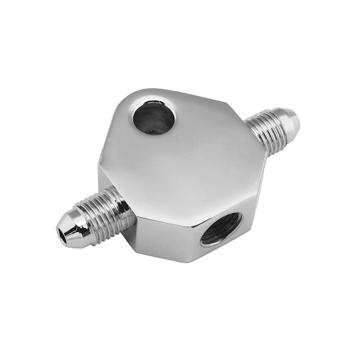 Bikers Choice - Bikers Choice Brake Tee 5/16in. Mounting Hole - 1/8in. Center Hole, 3/8in. Side - Chrome - 498410
