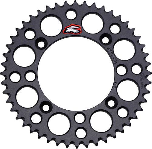 Renthal - Renthal Ultralight Rear Sprocket - Black - 48T - 121U-428-48GPBK