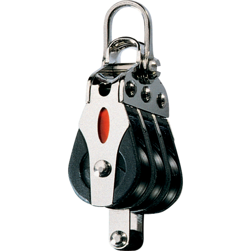 Ronstan - Ronstan Series 20 Ball Bearing Block - Triple - Becket - 2-Axis Shackle Head