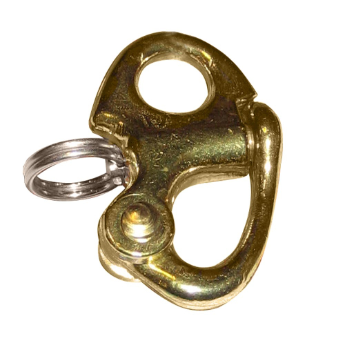Ronstan - Ronstan Brass Snap Shackle - Fixed Bail - 41.5mm (1-5/8") Length