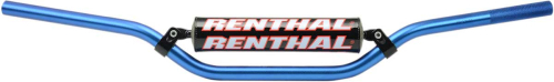 Renthal - Renthal 7/8in. Handlebar - Racer/Universal - Silver/Blue - 966-05-BU-01-185