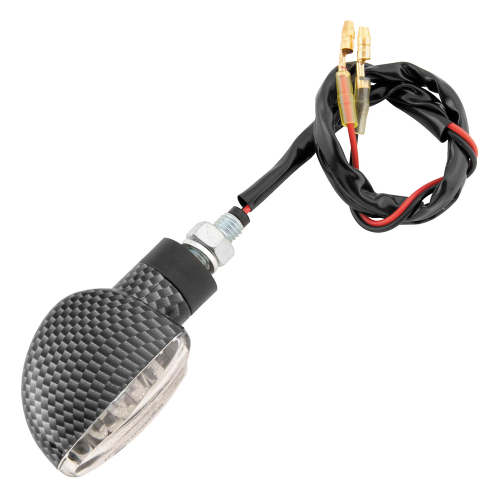 BikeMaster - BikeMaster Spade LED Turn Signals - Carbon Look - 266229