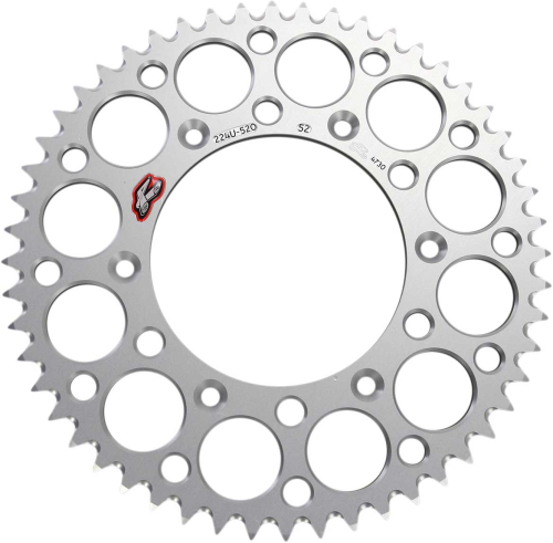 Renthal - Renthal Ultralight Rear Sprocket - Silver - 52T - 224U-520-52GPSI