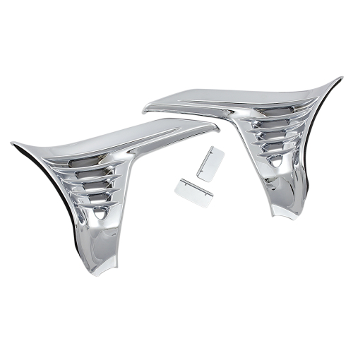Kuryakyn - Kuryakyn Louvered Chrome Battery Box Covers - 3913