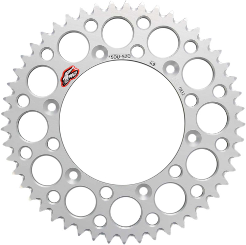 Renthal - Renthal Ultralight Rear Sprocket - Silver - 49T - 150U-520-49GBSI