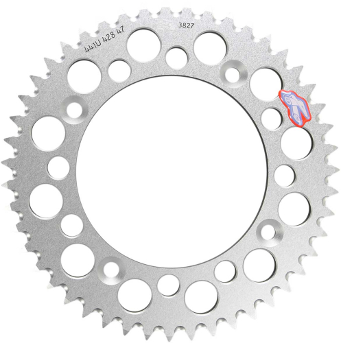 Renthal - Renthal Ultralight Rear Sprocket - Silver - 47T - 441U-428-47GPSI