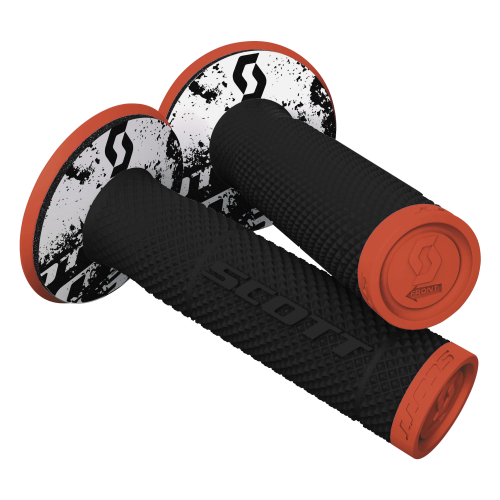 Scott USA - Scott USA SX II MX Grips - Tattoo 2 - Neon Orange/Black - 219624-5857