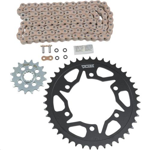 Vortex - Vortex WSS Warranty Chain and Sprocket Kit - Gold - CKG6402
