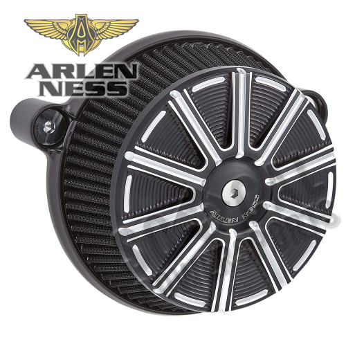 Arlen Ness - Arlen Ness Big Sucker Stage I Air Filter Kit - 10-Gauge - Black - 18-315