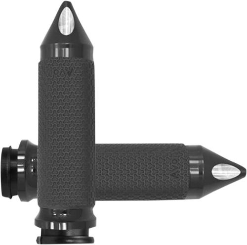 Avon Grips - Avon Grips Memory Foam Grips with Spike Ends - 1.5in. - Black - MF-63A-AN-FL-SP