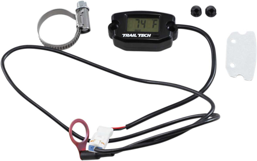 Trail Tech - Trail Tech Surface Mount Universal Temperature Meter w/ Spark Plug Sensor for Air Cooled Engine - 14mm - Black - 742-ET3