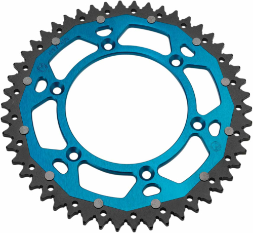 Moose Racing - Moose Racing Dual Rear Sprockets - Blue - 48T - 1210-251-48-12X