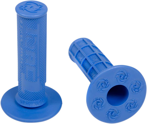 TORC1 Racing - TORC1 Racing Hole Shot MX Grips - 1/2 Waffle - Soft - Blue - 3000-0300