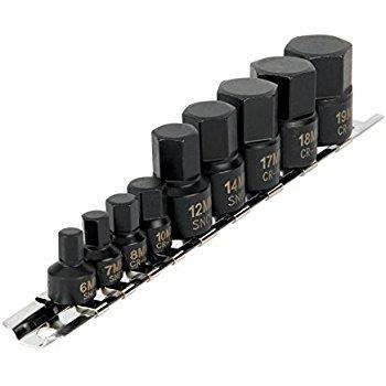 Performance Tools - Performance Tools 9 Piece Impact MET Hex Bit Socket Set - W38964