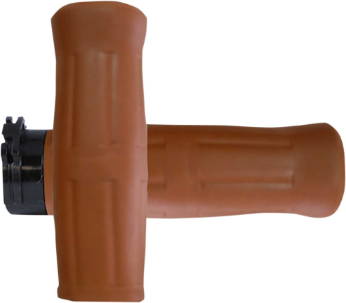 Avon Grips - Avon Grips Old School Grip - H-D with Throttle Slide - Coke Bottle Tan - OLD-69-TAN