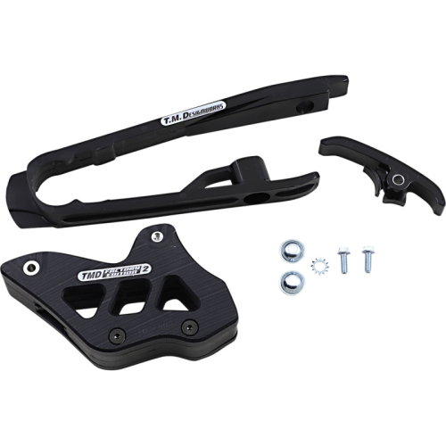T.M. Designworks - T.M. Designworks Dirt Cross Multi-Purpose Chain Slide-N-Guide Kit FE2 Guide - Black - DCK-KT4-BK