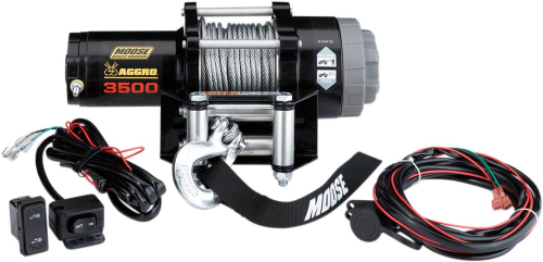 Moose Utility - Moose Utility 3,500-lb. Aggro Winch with Wire Rope - 104308