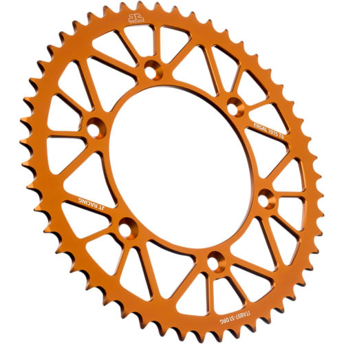 JT Sprockets - JT Sprockets RaceLite Aluminum Rear Sprocket - 51T - Orange - JTA897.51ORG
