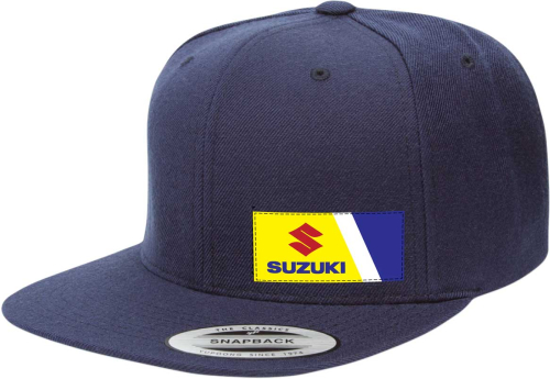 Factory Effex - Factory Effex Suzuki Wedge Snapback Hat - 23-86400 - Navy - OSFM